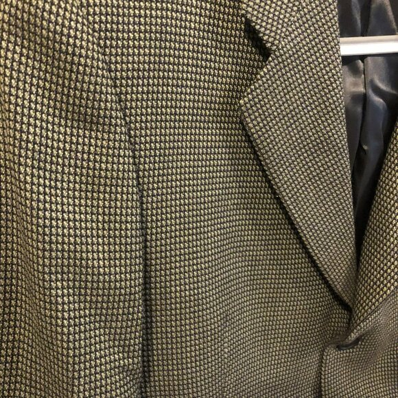 MANI Men's Houndstooth Wool Blazer Jacket Size 43R Sport Coat - Picture 3 of 9